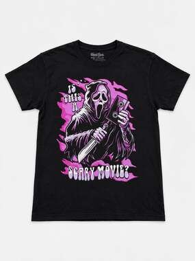Ghost Face Is This A Scary Movie T-Shirt Size S Black